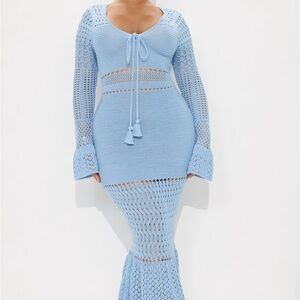 FashionNova Clarissa Crochet Maxi Dress